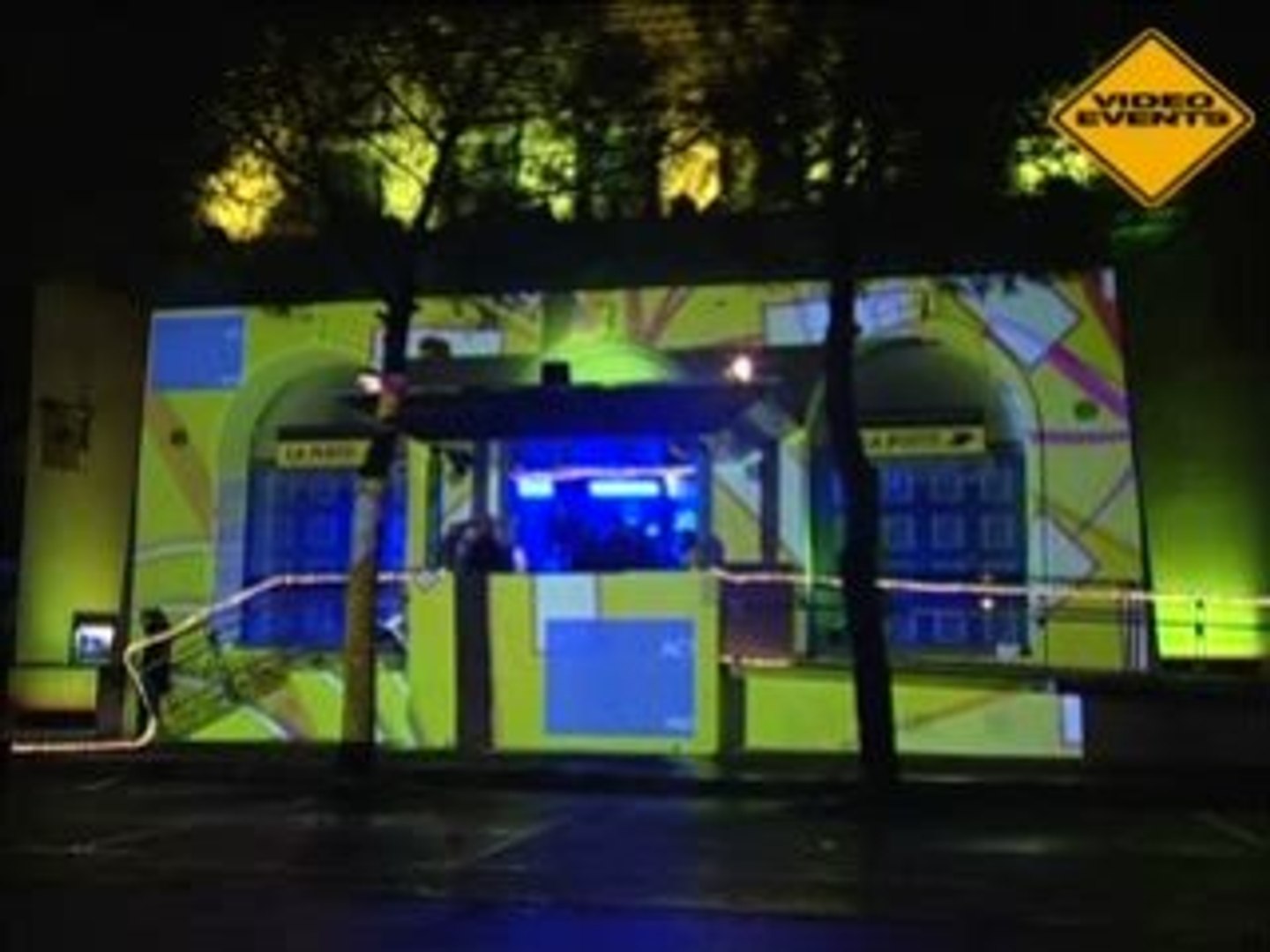 Vidéoprojection architecturale La Poste Pertuis VIDEO EVENTS