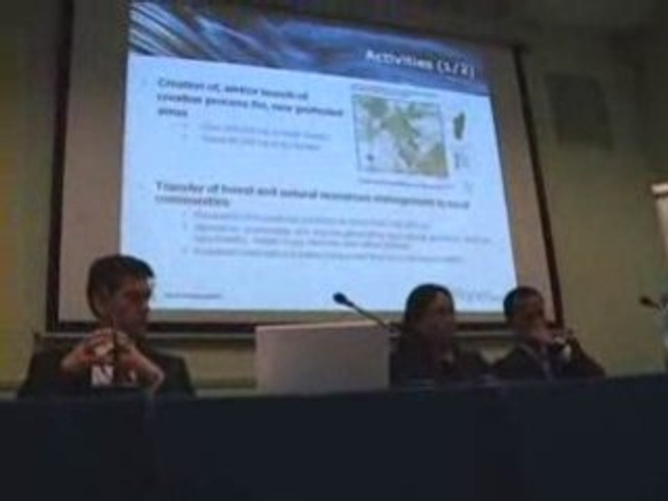 Action Carbone a Poznan pour son projet REDD