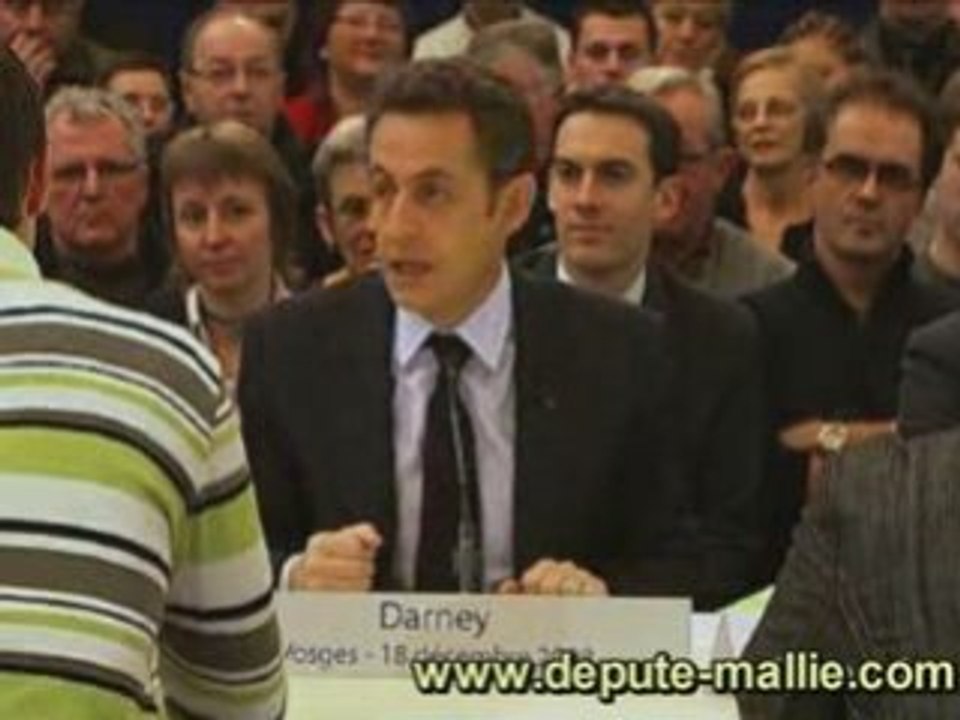 ouverture travail dimanche - Nicolas Sarkozy 18 déc 2008