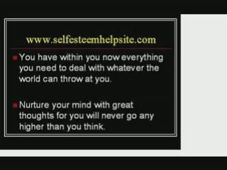 How To Build Confidence and Self Esteem
