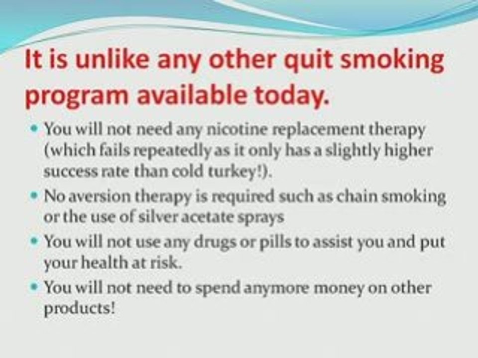 stop smoking today
