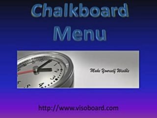 Chalkboard menu