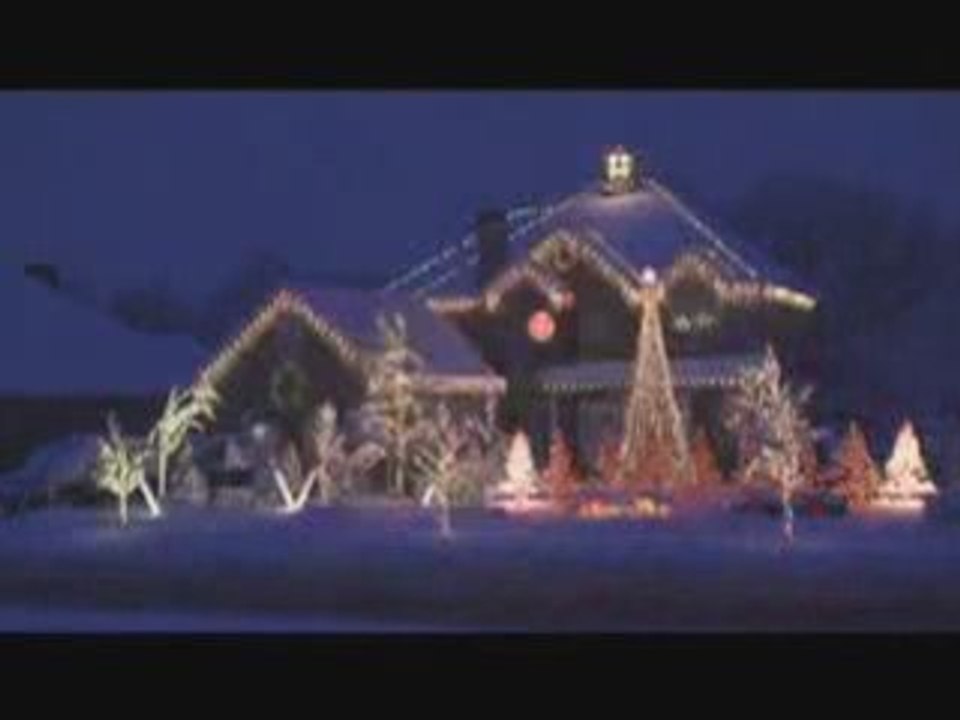 maison illuminée de noel