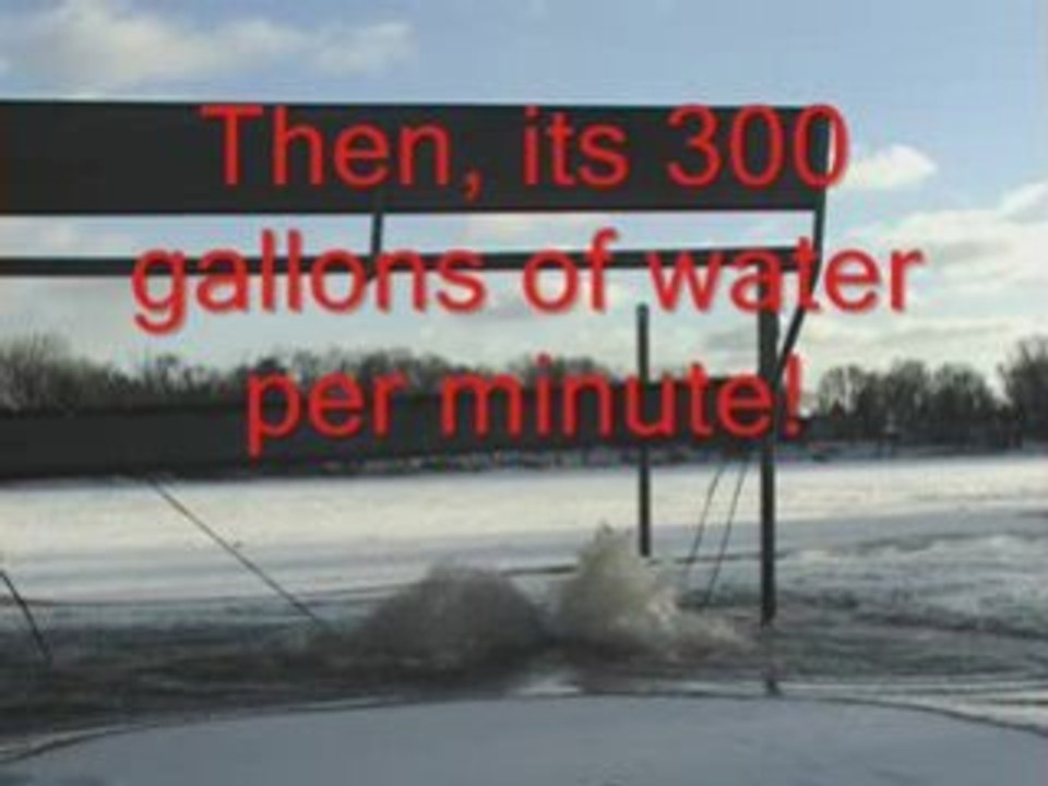 Flooding A Skating Rink for Lake and Pond De-Icer and NoIcer