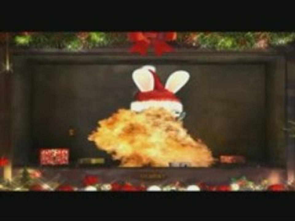 Les lapins crétins font le show pour Noel