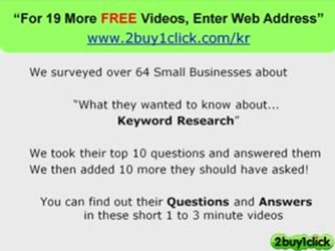 High Paying Keywords - FREE 20 Q & A You Asked