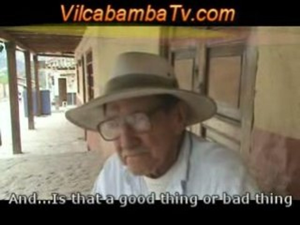 Vilcabamba Longevity , Ernesto Carpio,  98 years old