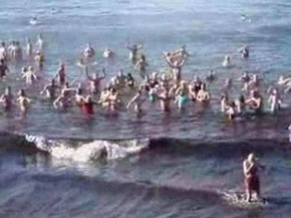 Bain de Noël 2008 à Sanary