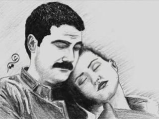 رسم - سنوات الضياع - موسيقى حزينة