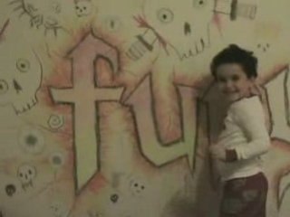 Little Kid Unleashes Fury on Bedroom Wall