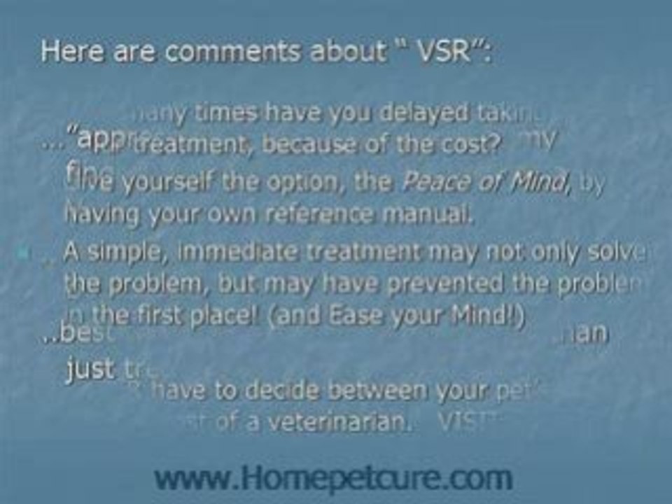 Care for your Pet at home