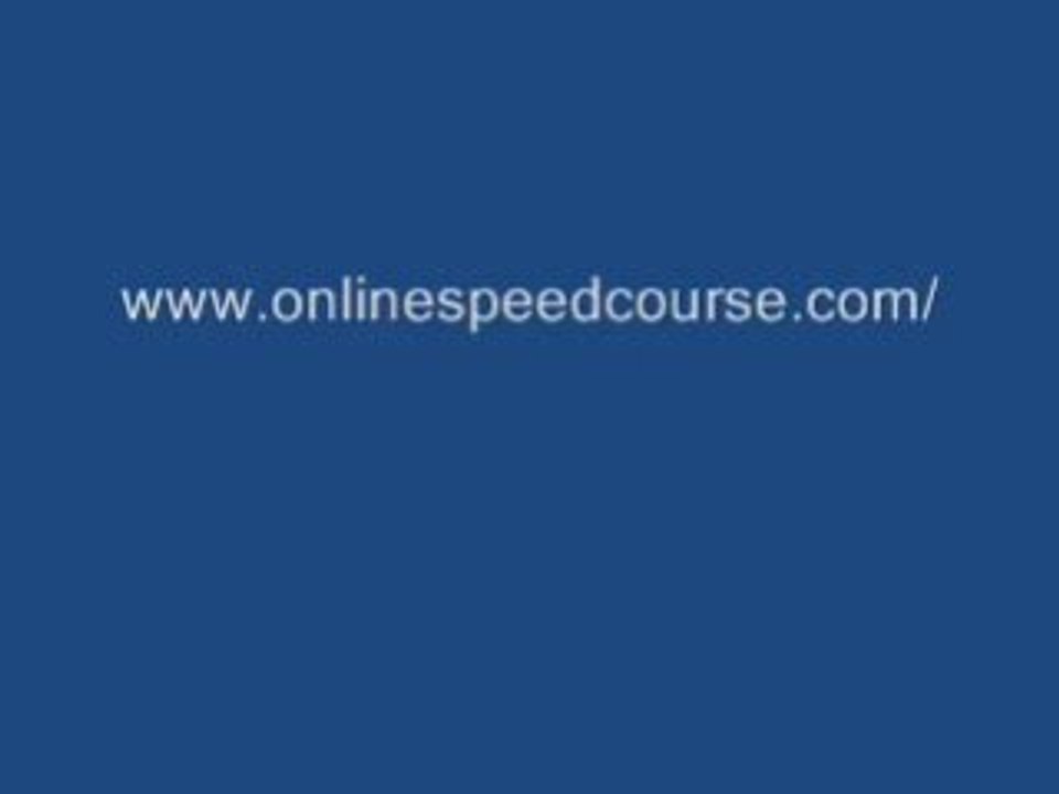 speed reading course