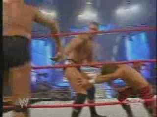 WWE Goldberg & HBK & Maven Vs Evolution
