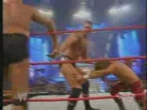 WWE Goldberg & HBK & Maven Vs Evolution