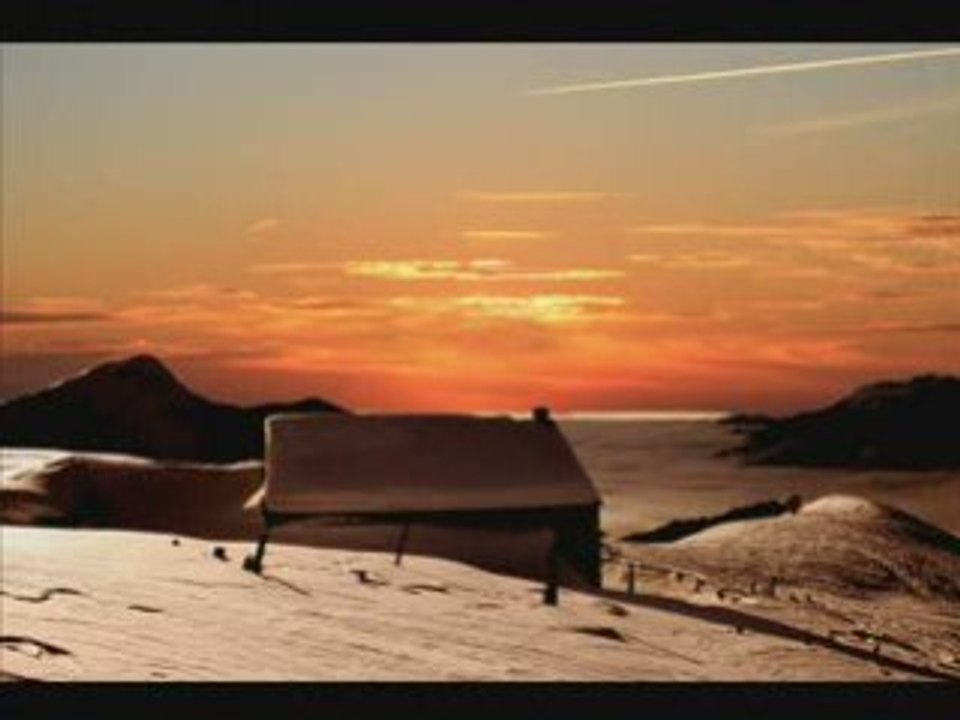 L'hiver et ses lumières sur les monts du Cantal