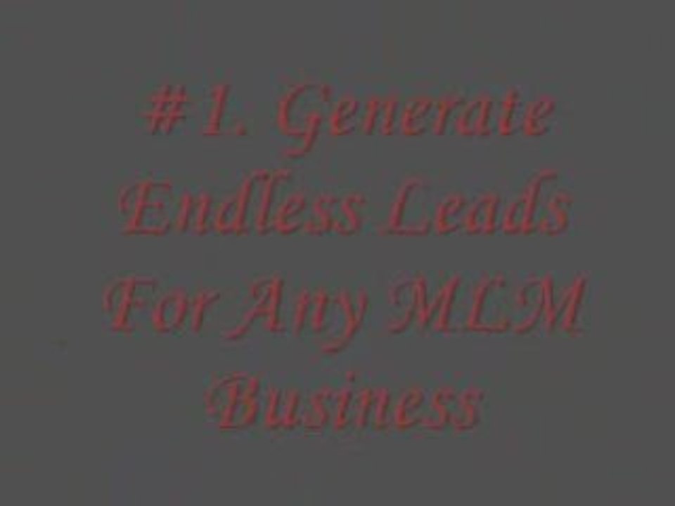 Generate MLM Leads - Make Money - Free Training