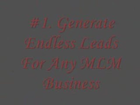 Generate MLM Leads - Make Money - Free Training