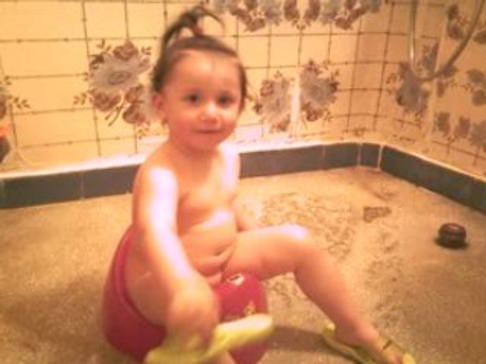 Elizabeth in the Bathroom