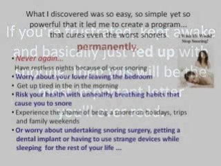 Snoring Cures That Really Work