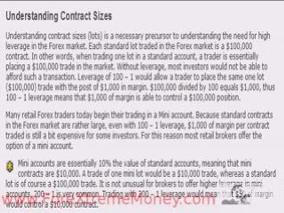 Video: Contract Size in Forex