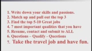 7-Steps To Getting A Travel Job