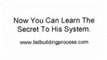 Alex Jeffreys Free Report On Email List Building Secrets