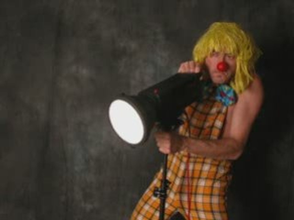 Clown en studio