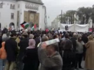 Gaza : Manif à Rabat