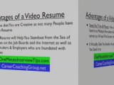 video resume, video resumes, video resume tips career search