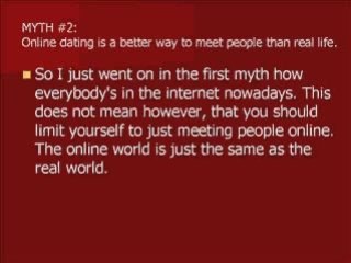 Debunking The Myth On Online Dating