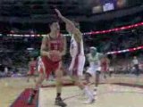 LeBron James shows Yao Ming some rejection
