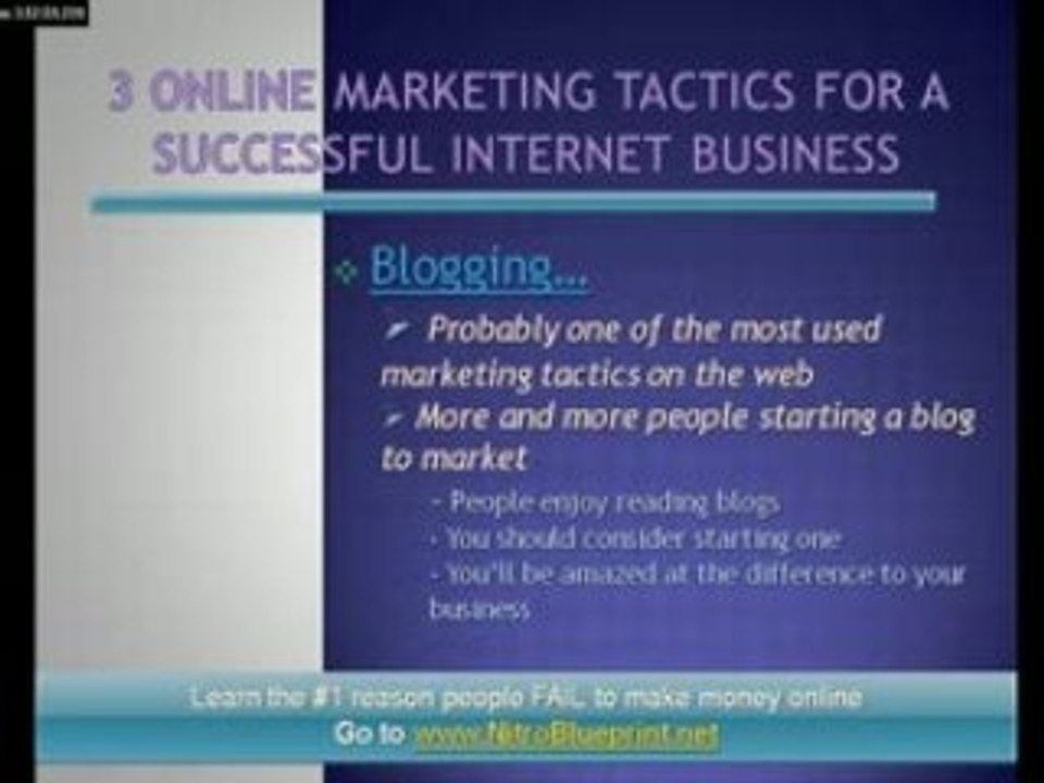 3 Proven Online Marketing Tactics