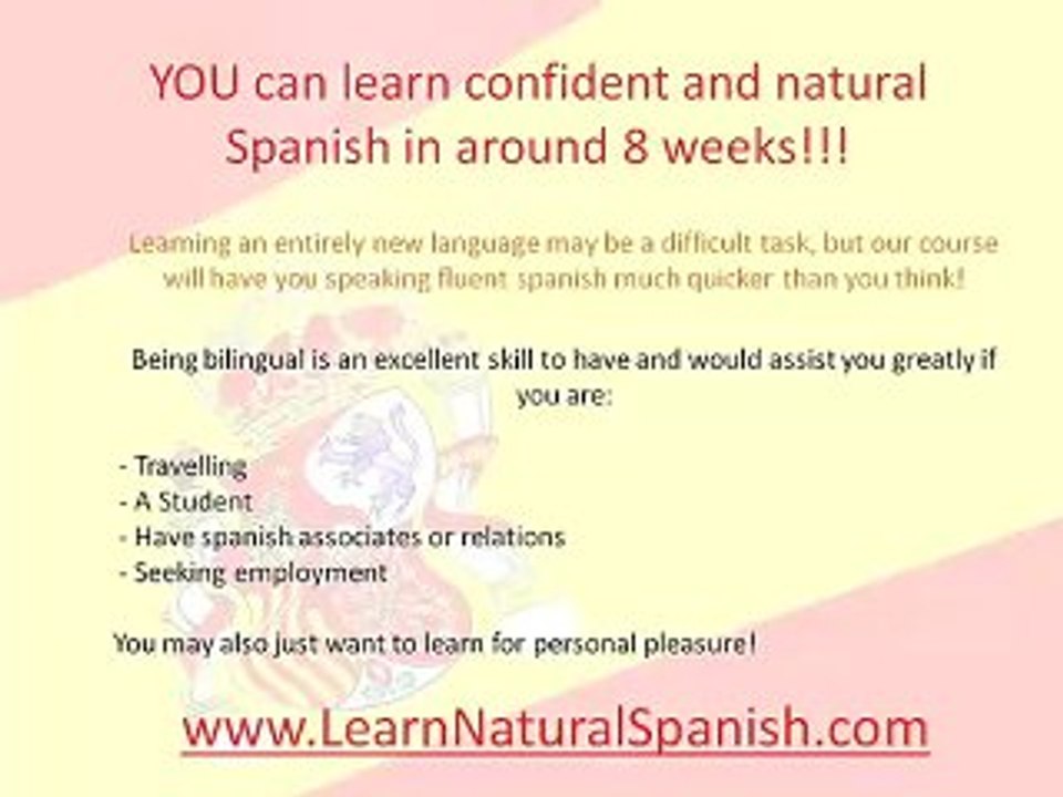 Learn to Speak Spanish Software