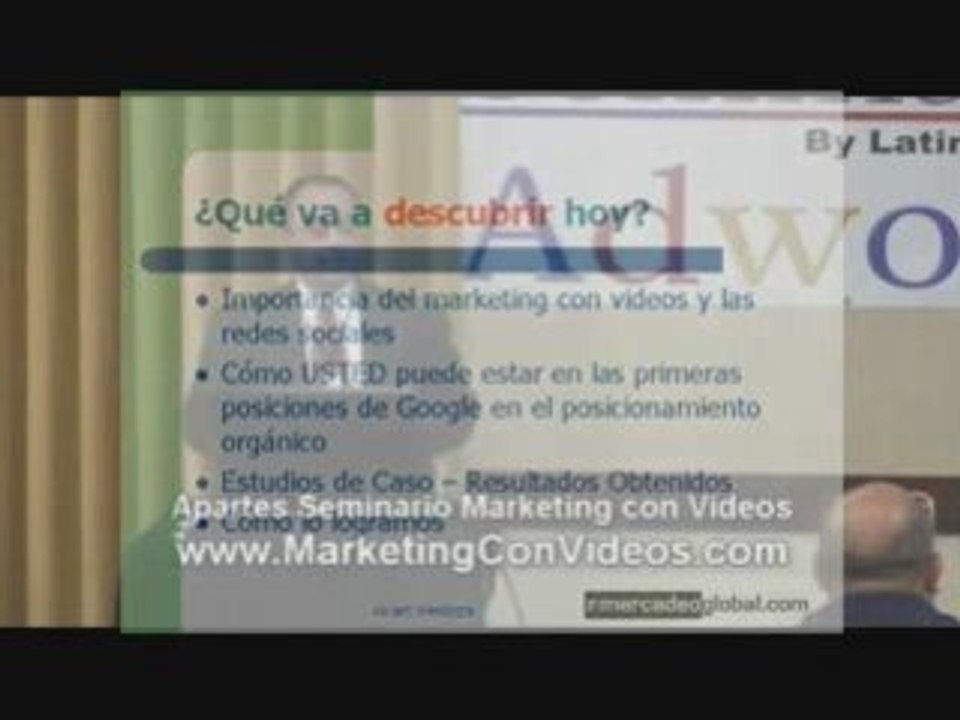 Temas tratados en la conferencia de marketing con videos