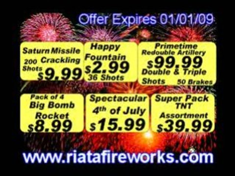 Riata Fireworks, Alamo, Donna, Edinburg
