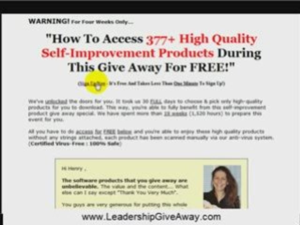 free giveaways: weight loss motivation, millionaire mindset