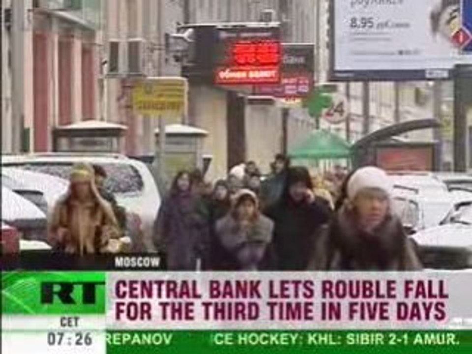 Rouble slump continues