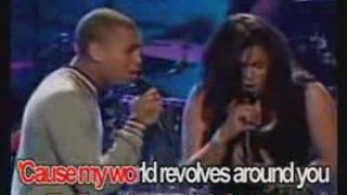 Jordin Sparks Duet Chris Brown - No Air [ KARAOKE]
