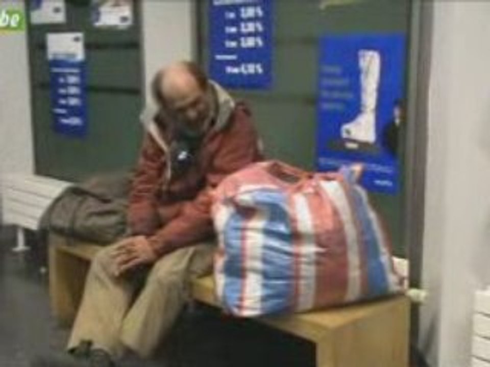 Huy: un SDF dans la ville