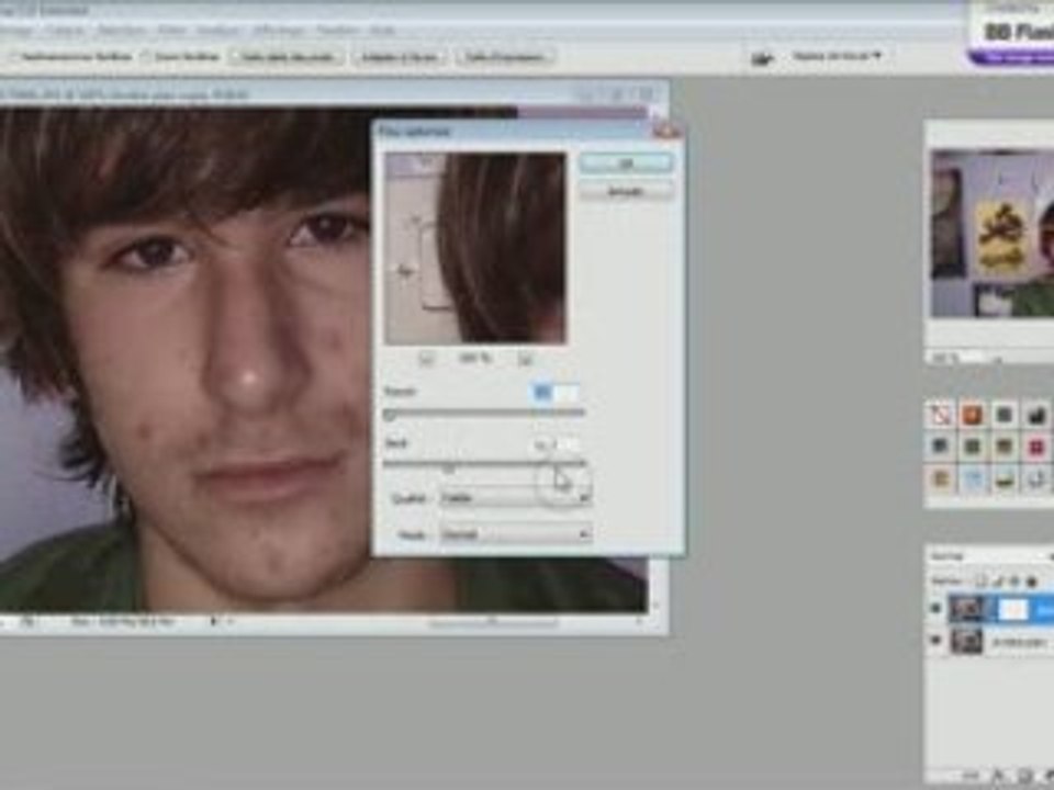 tutorial photoshop "retouche d'un visage"