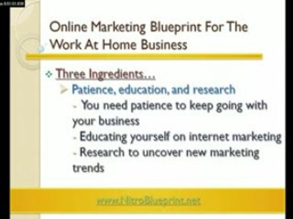 An Online Marketing Blueprint