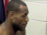 LeBron talks to the media after dropping one to Dwade