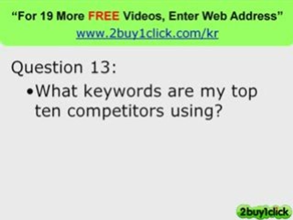 Research Methods - FREE 20 Q & A You Asked