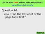 Google Keywords Tools - FREE 20 Q & A You Asked