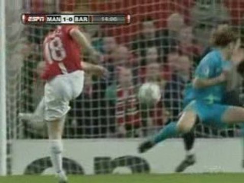 Scholes VS Barcelone