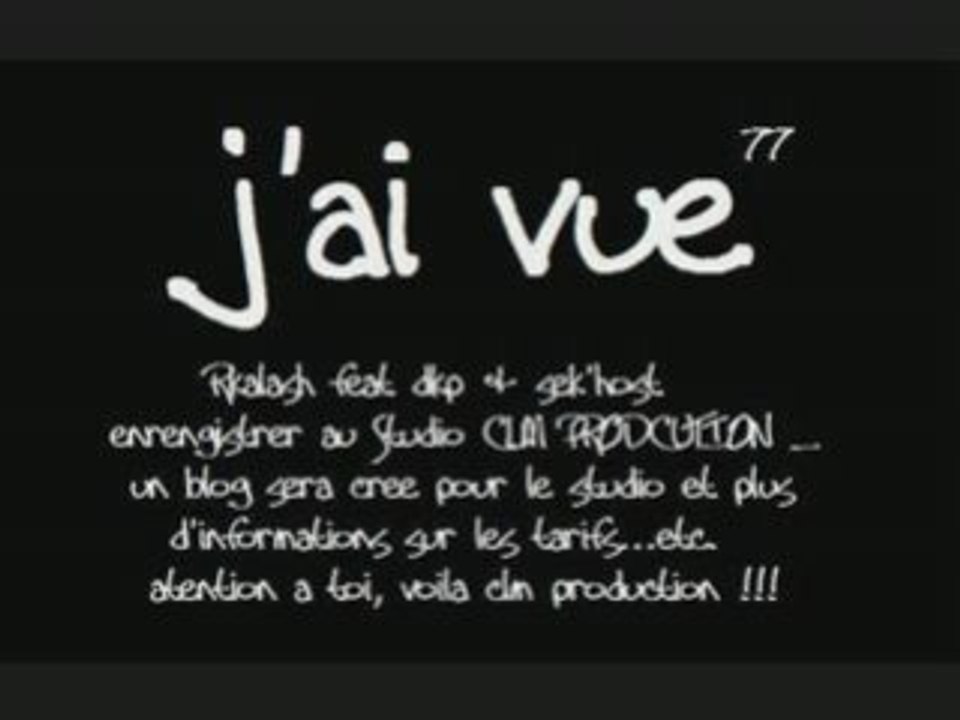 Rkalash feat sek'host & dkp - j'ai vue