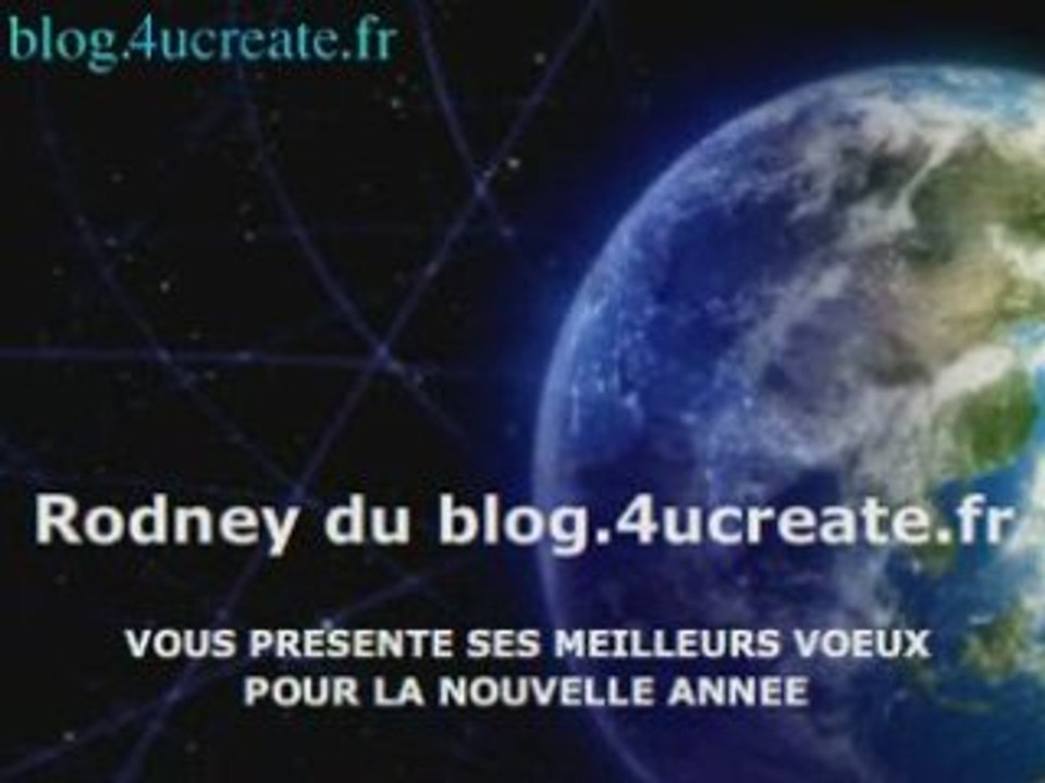 Bonne année  carte de voeux video dromadaire (terre univers)