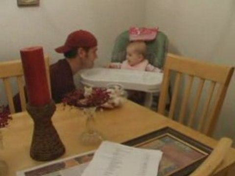 Cute baby laughing video, adorable child laughes and smiles