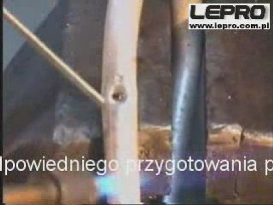 Zalewanie otworu w rurce aluminiowej