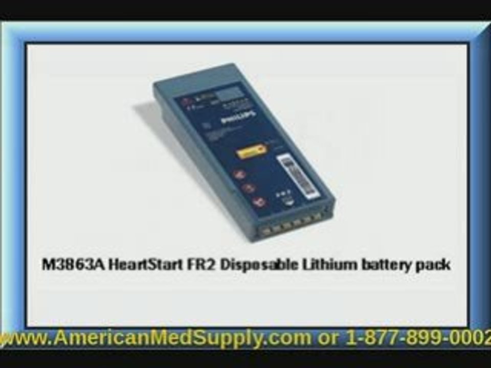 Philips AED Defibrillator Battery M3863A video Dailymotion